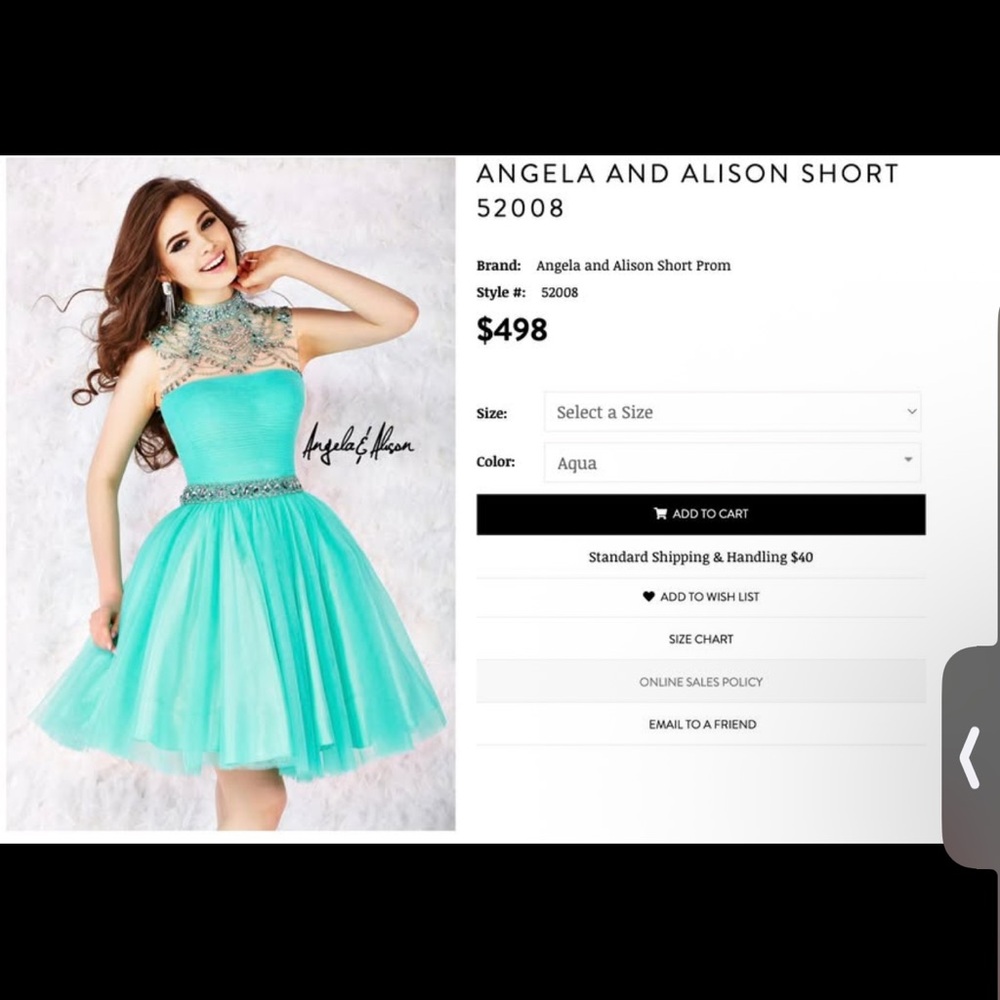 Aqua Prom Dress